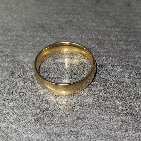 Personalized Engraved Men's Gold Promise Ring - Handwriting Ring - Gold Promise - Picture 3 of 5